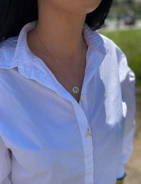 Podesiva ogrlica s inicijalima